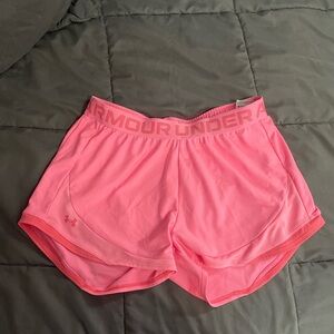 Under Armour Neon Pink Women's Athletic Shorts